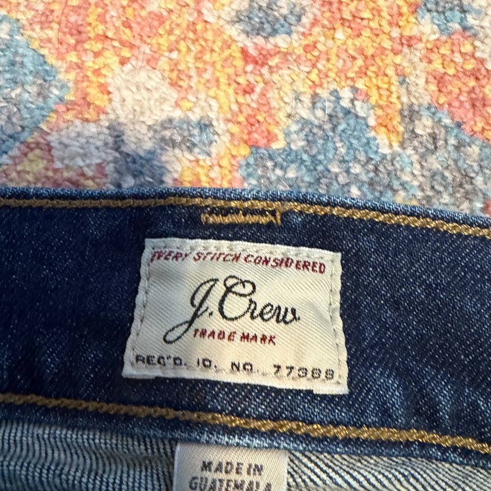 Jcrew 250 stretch straight leg dark denim jeans - Picture 2 of 8
